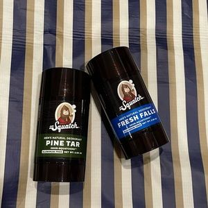 2 new Dr. Squatch natural deodorant